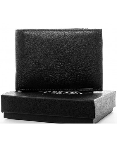 Чоловічий шкіряний гаманець із затискачем BRETTON 168-24C black