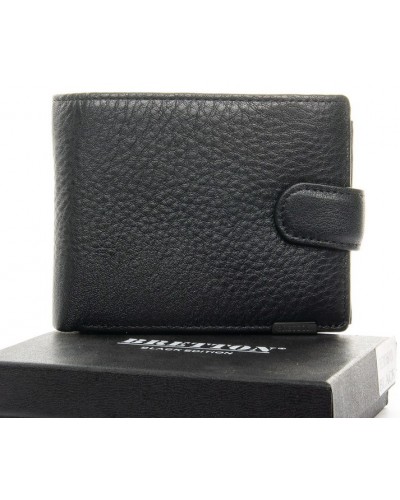 Чоловічий шкіряний гаманець BRETTON M3603 black
