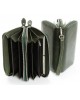 Жіночий шкіряний гаманець на дві блискавки Dr. Bond W39-3 Dark-green