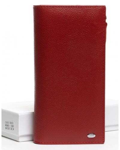 Женский кожаный кошелек Dr. Bond WMB-3M red