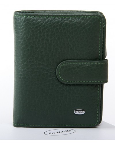 Женский кожаный кошелек Dr. Bond WN-2 green
