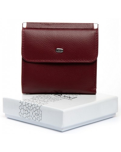 Жіночий шкіряний гаманець Dr.Bond WS-33 бордовий