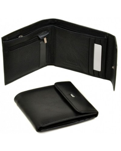 Чоловічий шкіряний гаманець Dr. Bond M55 Black