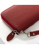 Жіночий шкіряний гаманець на блискавці Dr. Bond W38 bordo