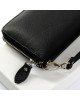 Жіночий шкіряний гаманець на блискавці Dr. Bond W38 black