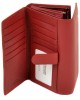 Жіночий шкіряний гаманець з візитницею Dr. Bond W46 red1