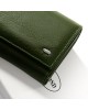 Жіночий шкіряний гаманець на магнітах з візитницею Dr. Bond W46-2 dark-green