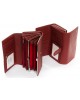 Жіночий шкіряний гаманець з візитницею Dr. Bond W46 dark-red