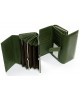 Жіночий шкіряний гаманець на магнітах з візитницею Dr. Bond W46-2 dark-green