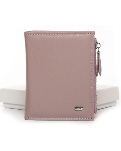 Жіночий шкіряний гаманець Dr.Bond WN-23-10 pink-purple