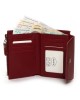 Жіночий шкіряний гаманець Dr.Bond WN-23-12 бордовий