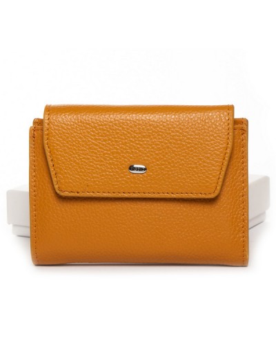 Жіночий шкіряний гаманець Dr.Bond WN-23-12 жовтий