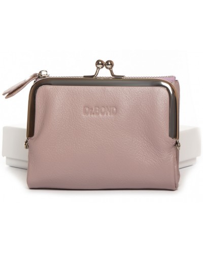 Жіночий шкіряний гаманець Dr.Bond WN-23-13 pink-purple