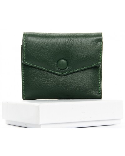 Жіночий шкіряний гаманець Dr.Bond WS-20 dark-green