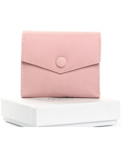 Жіночий шкіряний гаманець Dr.Bond WS-20 pink