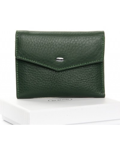 Жіночий шкіряний гаманець Dr.Bond WS-3 dark-green