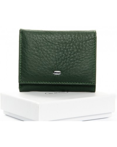 Жіночий шкіряний гаманець Dr.Bond WS-6 dark-green