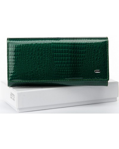 Жіночий шкіряний гаманець SERGIO TORRETTI W1-V dark-green