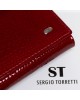 Жіночий шкіряний гаманець на магнітах SERGIO TORRETTI W1-V-2 red