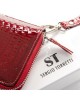 Жіночий шкіряний гаманець на блискавці SERGIO TORRETTI W38 dark-red