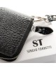 Жіночий шкіряний гаманець на блискавці SERGIO TORRETTI W38 black