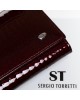 Жіночий шкіряний гаманець на магнітах SERGIO TORRETTI W501-2 bordo