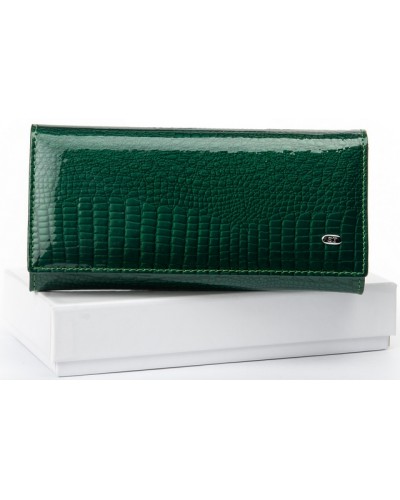 Жіночий шкіряний гаманець SERGIO TORRETTI W501 dark-green