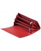 Жіночий шкіряний гаманець на магнітах ST 014 червоний