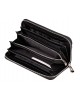 Жіночий шкіряний гаманець клатч на блискавці ST 201 Black