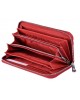 Жіночий шкіряний гаманець клатч на блискавці ST 201 RED