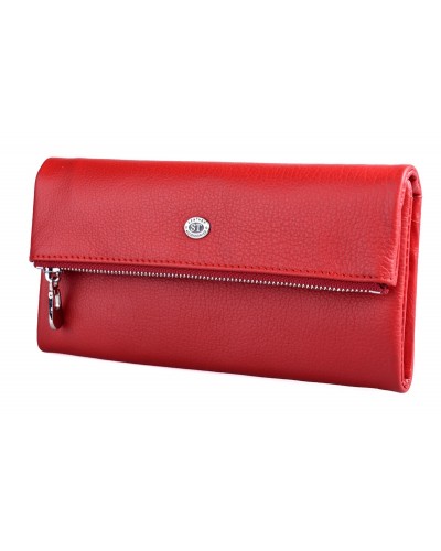 Жіночий шкіряний гаманець ST 269 RED
