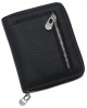 Жіночий шкіряний гаманець на блискавці ST 330 чорний
