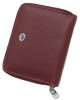 Жіночий шкіряний гаманець на блискавці ST 330 бордовий