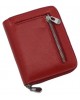 Жіночий шкіряний гаманець на блискавці ST 330 червоний