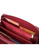 Жіночий шкіряний гаманець на дві блискавки SТ AE 238-2 червоний