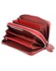 Жіночий шкіряний гаманець на дві блискавки SТ 238-2 Date Red