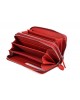 Жіночий шкіряний гаманець на дві блискавки SТ 238-2 RED