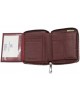 Жіночий шкіряний гаманець на блискавці ST 390-A бордовий