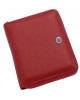 Жіночий шкіряний гаманець на блискавці ST 390 червоний