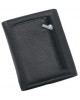 Жіночий шкіряний гаманець на магніті ST 400 чорний