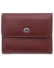 Жіночий шкіряний гаманець на магніті ST 400 бордовий