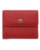 Жіночий шкіряний гаманець на магніті ST 400 червоний