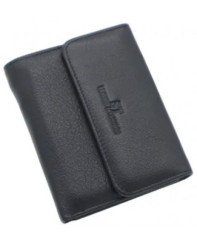 Жіночий шкіряний гаманець на магніті ST 400-A чорний