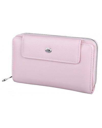 Женский кожаный кошелек ST 55-5 Pink