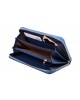 Жіночий шкіряний гаманець на блискавці ST S4001A Blue