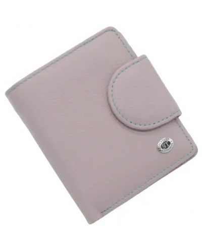 Жіночий шкіряний гаманець на магніті ST 415-1 Pink-Violet