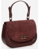 Жіноча замшева сумка LucheRino 854 бордова