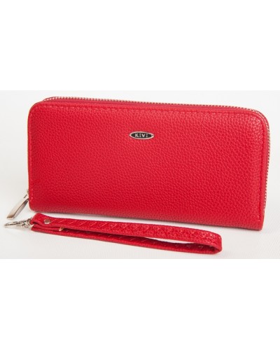 Жіночий гаманець на блискавці HML38 Red/Mat