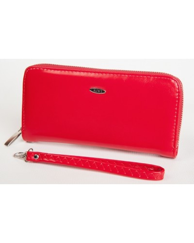 Жіночий гаманець на блискавці HML38 Red/GL